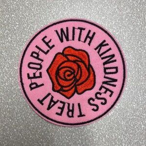 Treat People with Kindness iron on patch